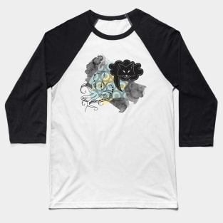 Fox and squid abstract collage Baseball T-Shirt